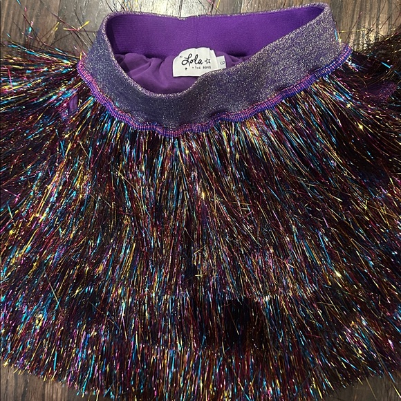LOLA TINSEL PARTY CHRISTMAS HOLIDAY SKIRT - Picture 2 of 2